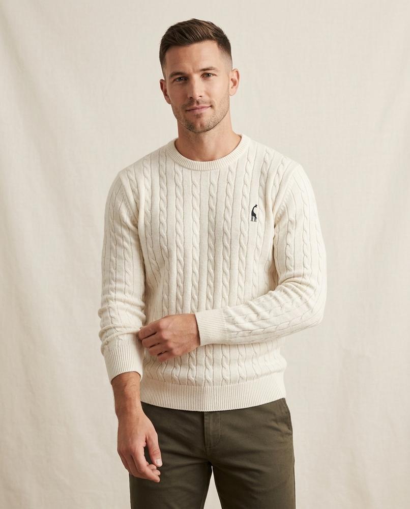 Lands Mode - Salin | Strukturierter Strick Pullover Herren