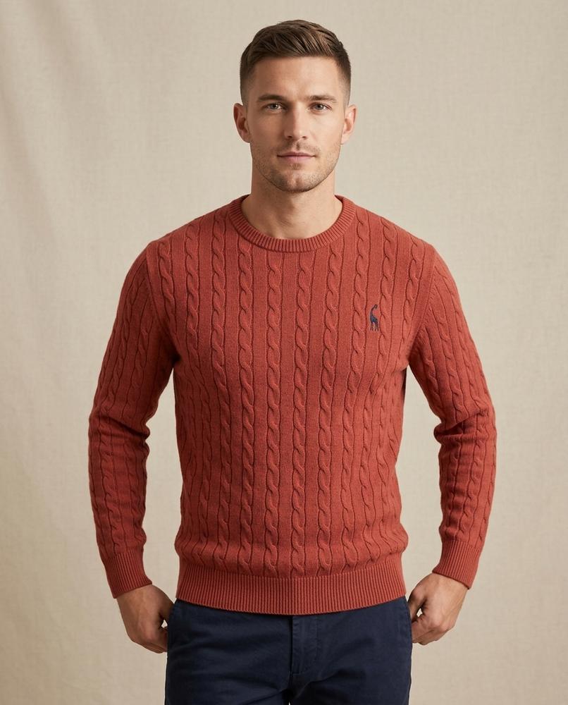 Lands Mode - Salin | Strukturierter Strick Pullover Herren