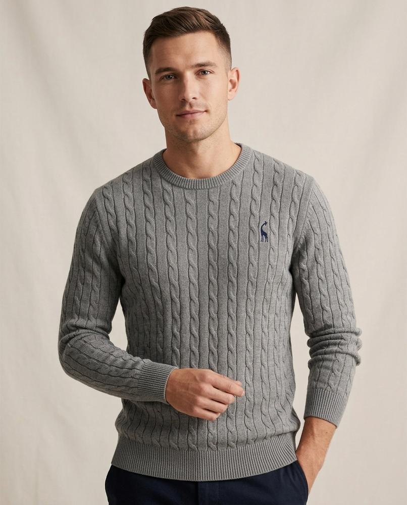 Lands Mode - Salin | Strukturierter Strick Pullover Herren