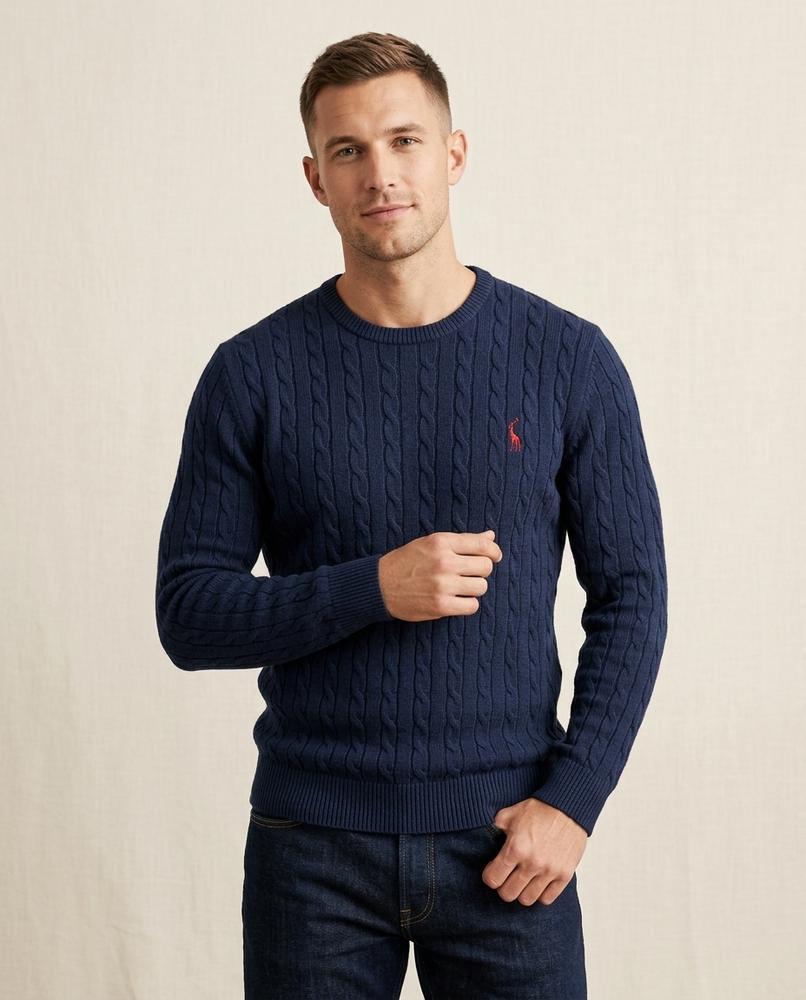 Lands Mode - Salin | Strukturierter Strick Pullover Herren