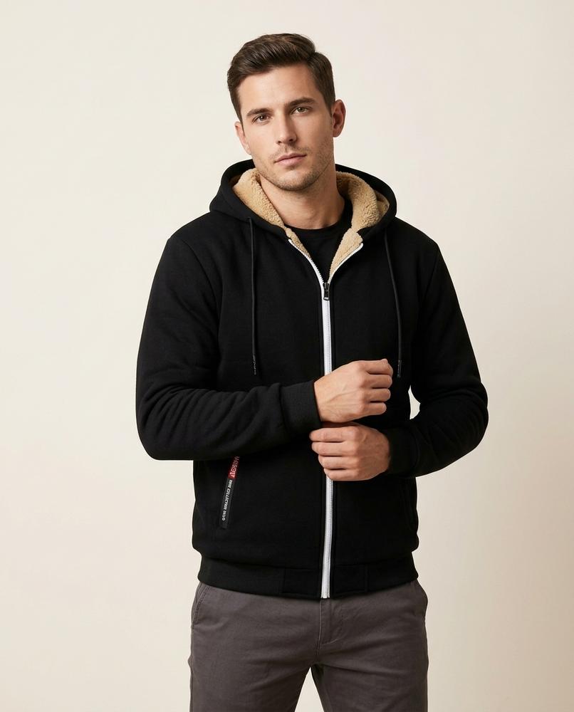 Lands Mode - Nunut | Warm Gefütterter Hoodie Herren