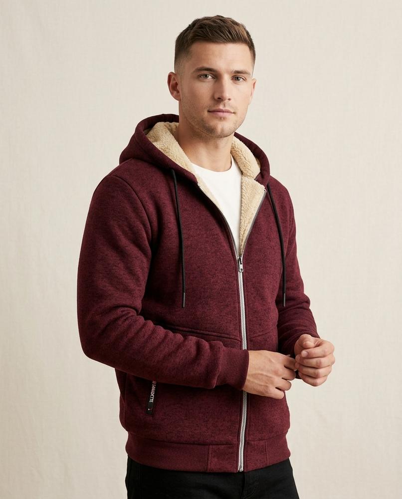 Lands Mode - Nunut | Warm Gefütterter Hoodie Herren