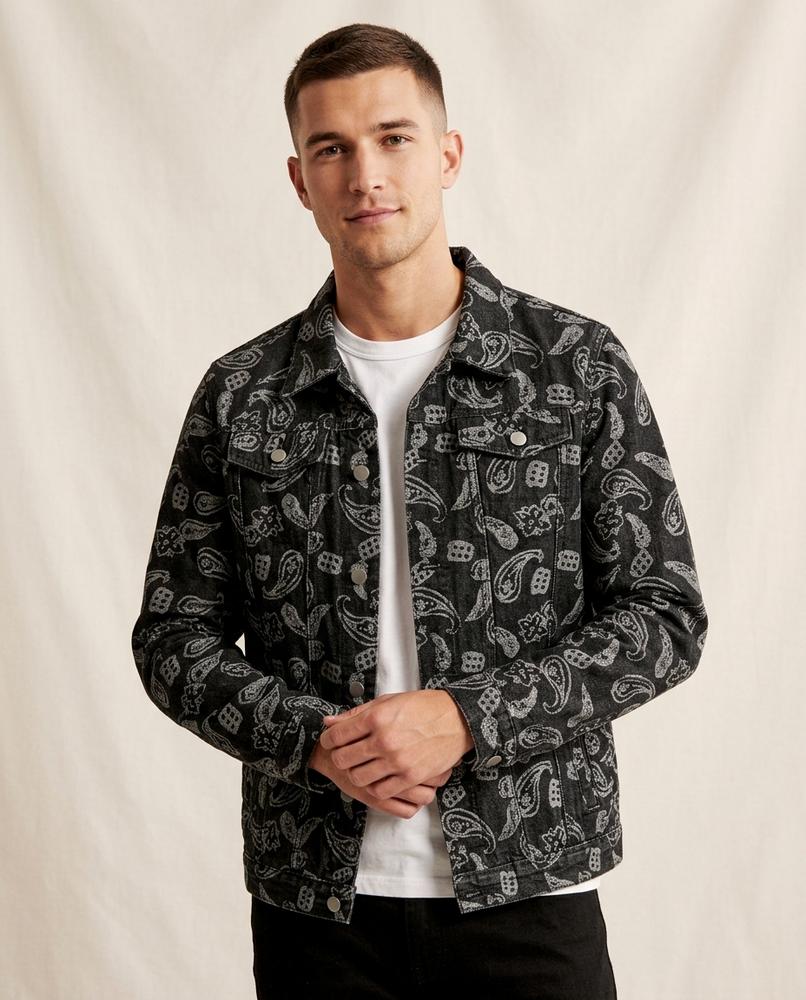 Lands Mode - Tufir | Gemusterte Baumwoll Jacke Herren