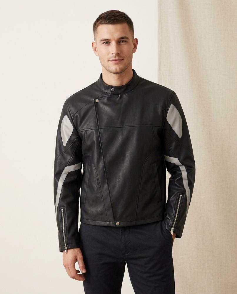 Lands Mode - Sopol | Asymmetrisch Zweifarbig Jacke Herren