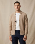 Lands Mode - Vilal | Gerippt Gekragt Cardigan Herren