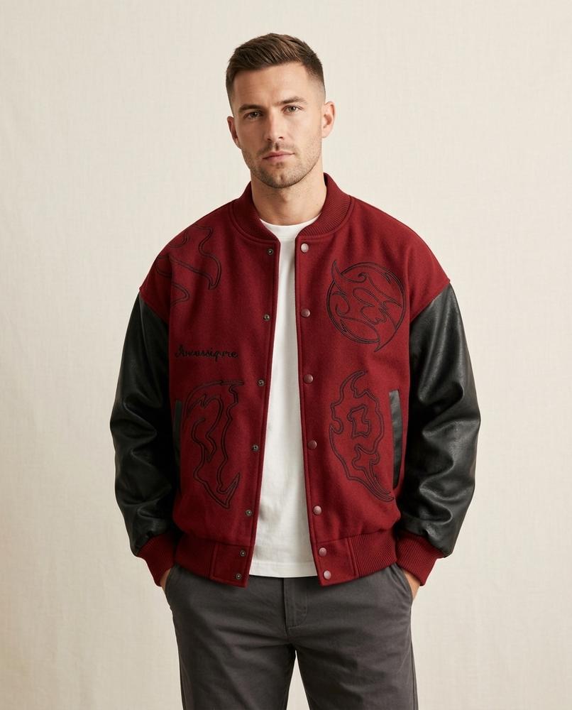 Lands Mode - Dapit | Bestickt Geknöpft Jacke Unisex