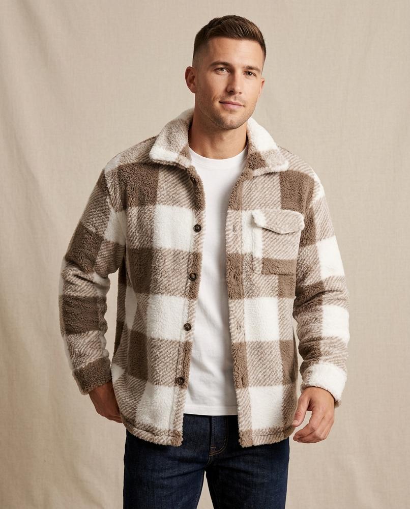 Lands Mode - Zidov | Geknöpfte Karierte Jacke Unisex