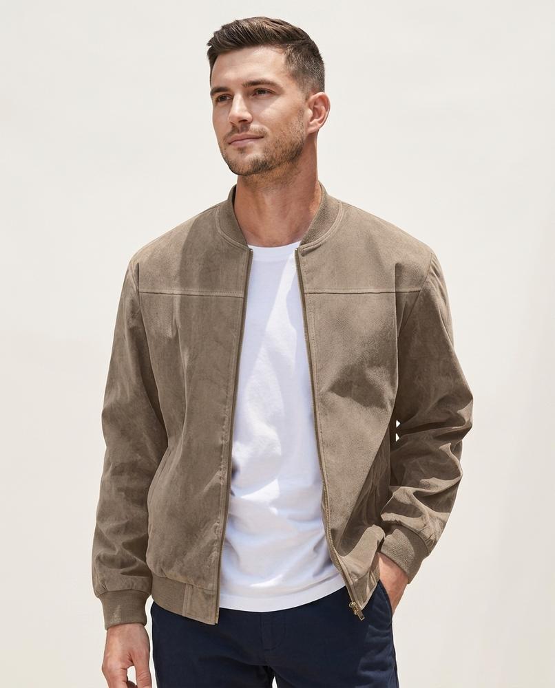 Lands Mode - Nudam | Reißverschluss Velours Jacke Herren
