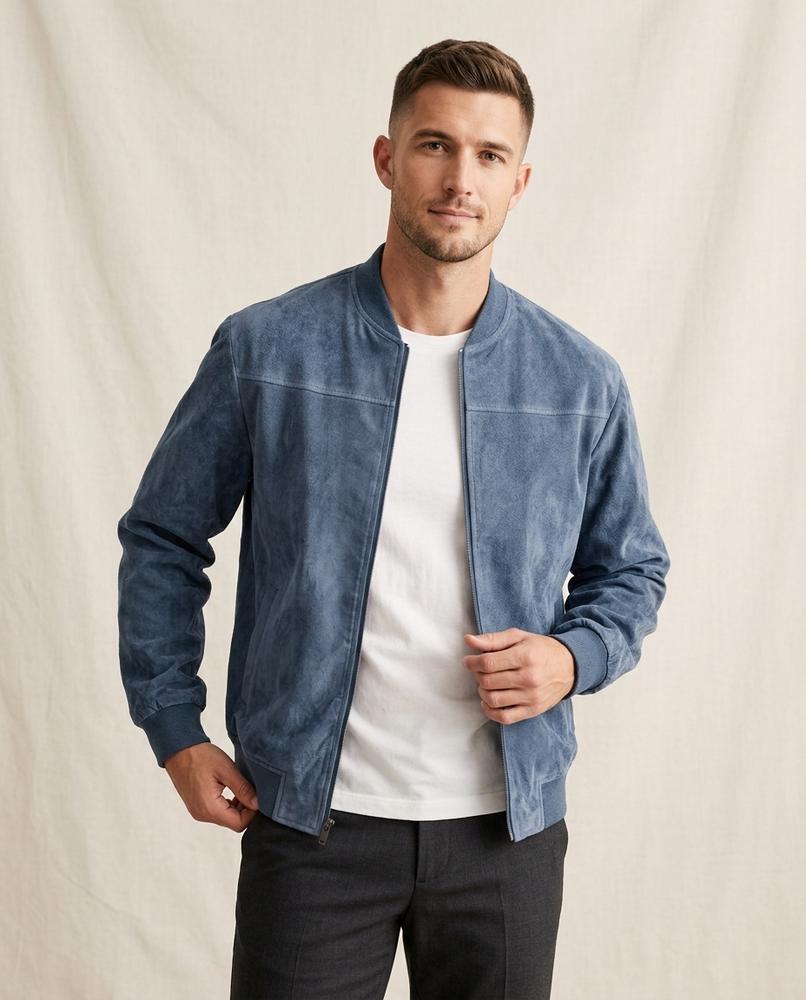 Lands Mode - Nudam | Reißverschluss Velours Jacke Herren