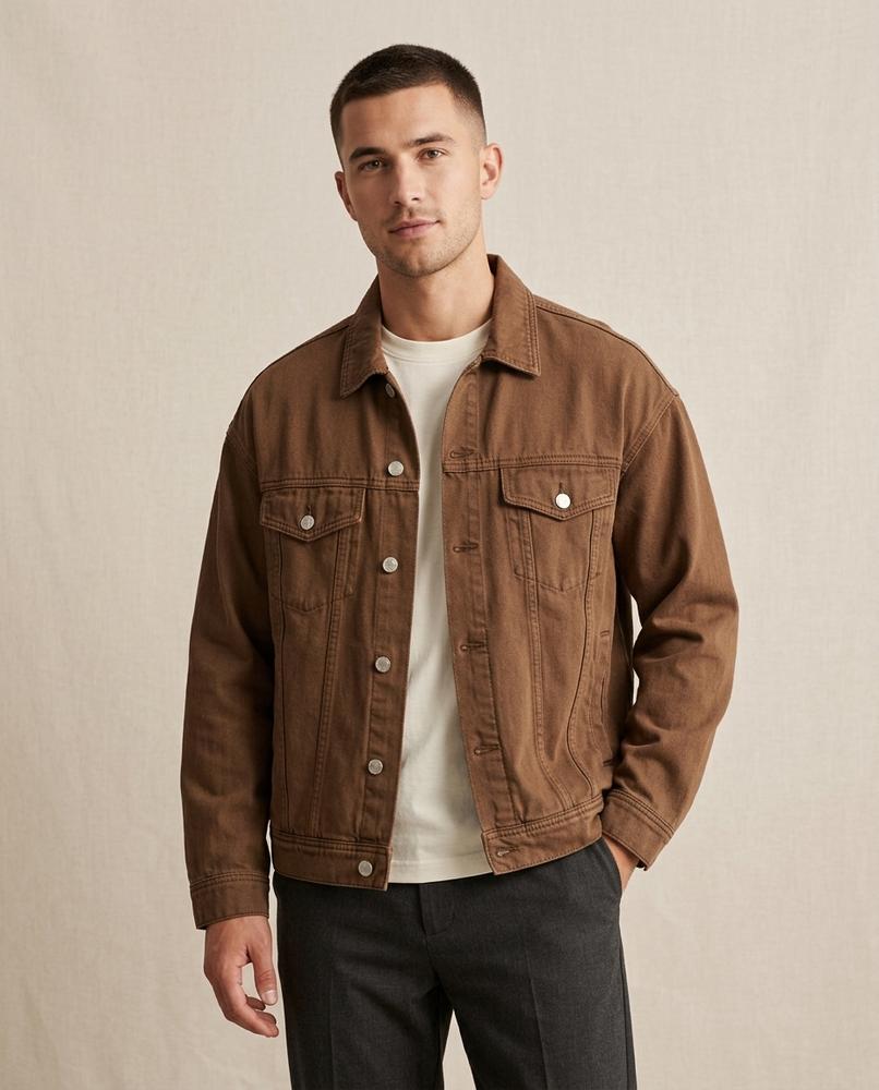 Lands Mode - Yurel | Geknöpfte Denim Jacke Unisex