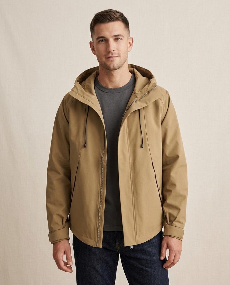 Lands Mode - Ketak | Gefütterte Unifarbene Jacke Unisex