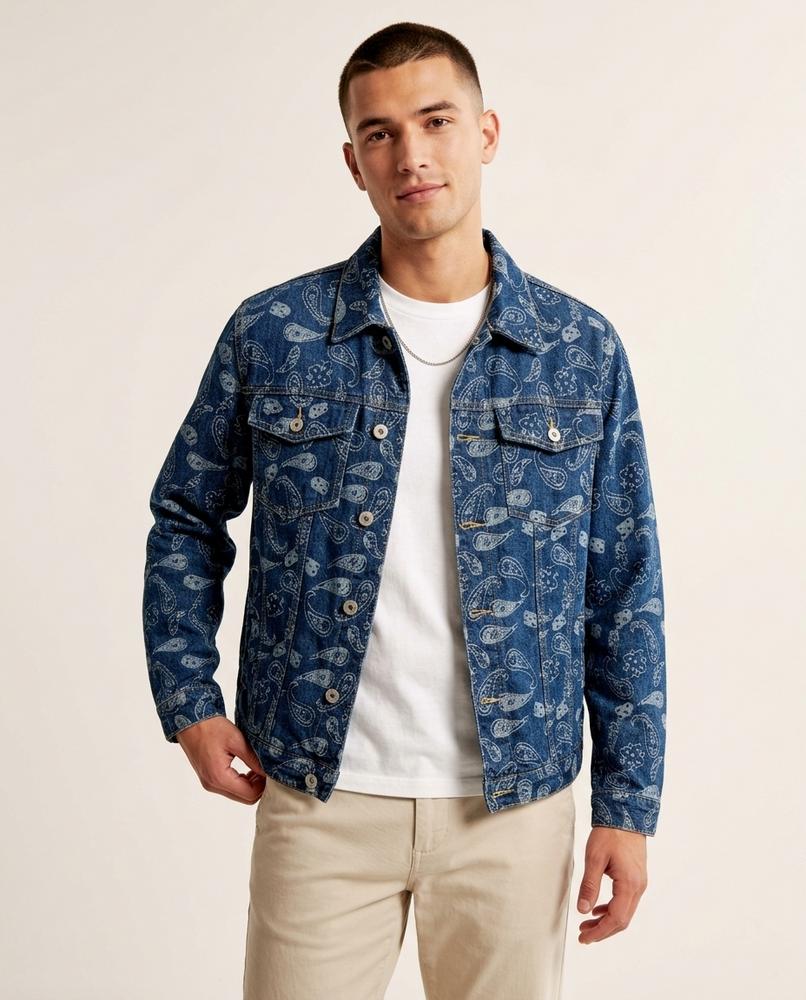 Lands Mode - Eeror | Gemustert Strukturiert Jacke Unisex