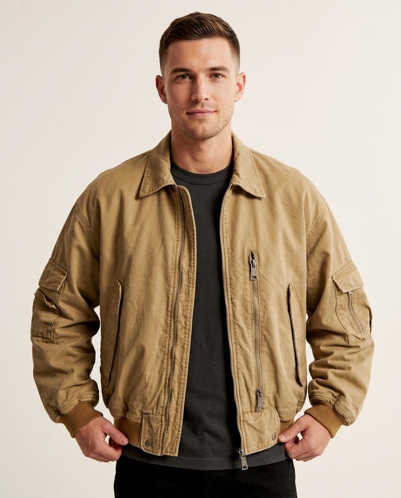 Lands Mode - Lehom | Gefütterte Weite Jacke Unisex