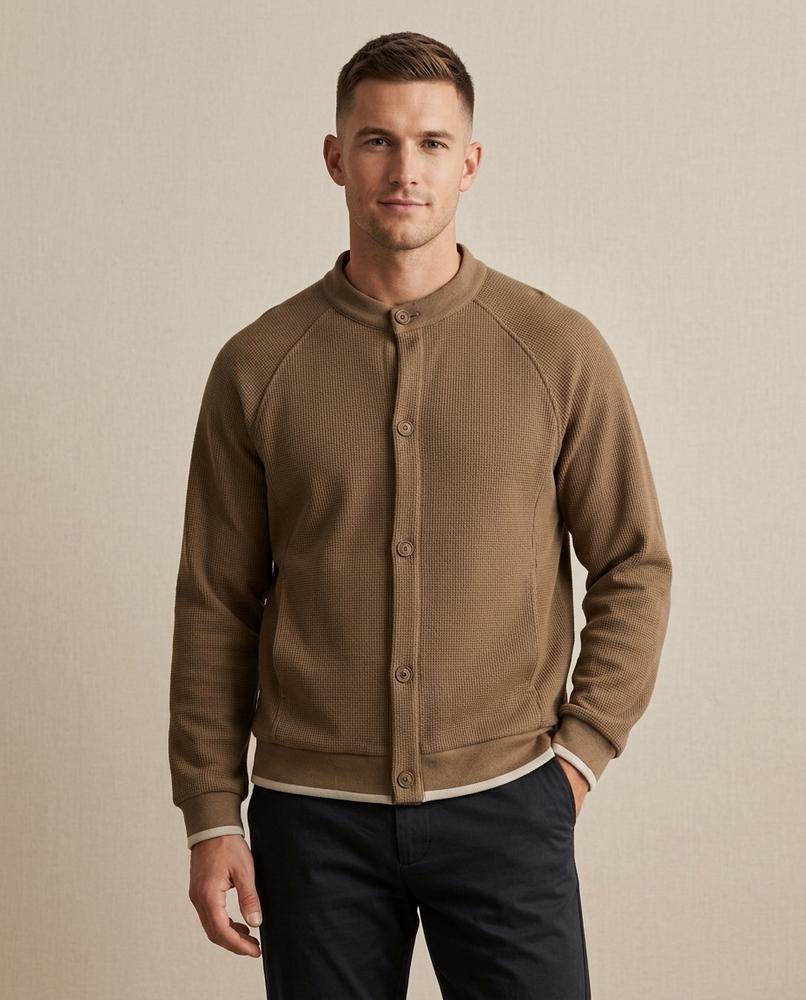 Lands Mode - Lusar | Strukturiert Geknöpft Jacke Unisex