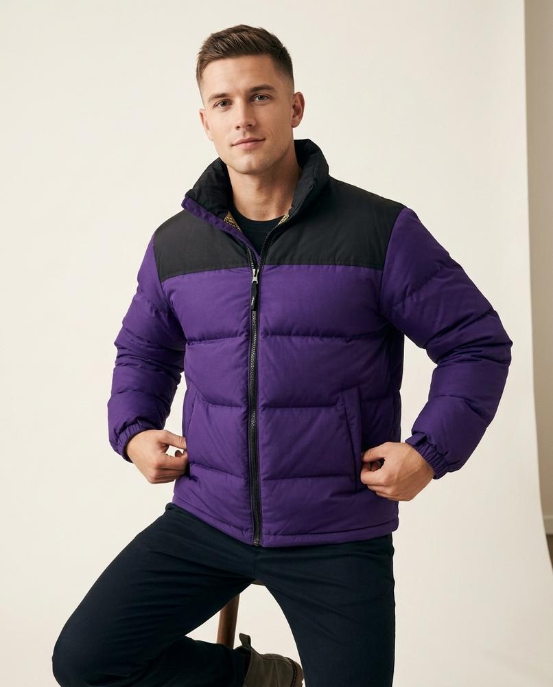 Lands Mode - Ausek | Wattiert Zweifarbig Jacke Herren