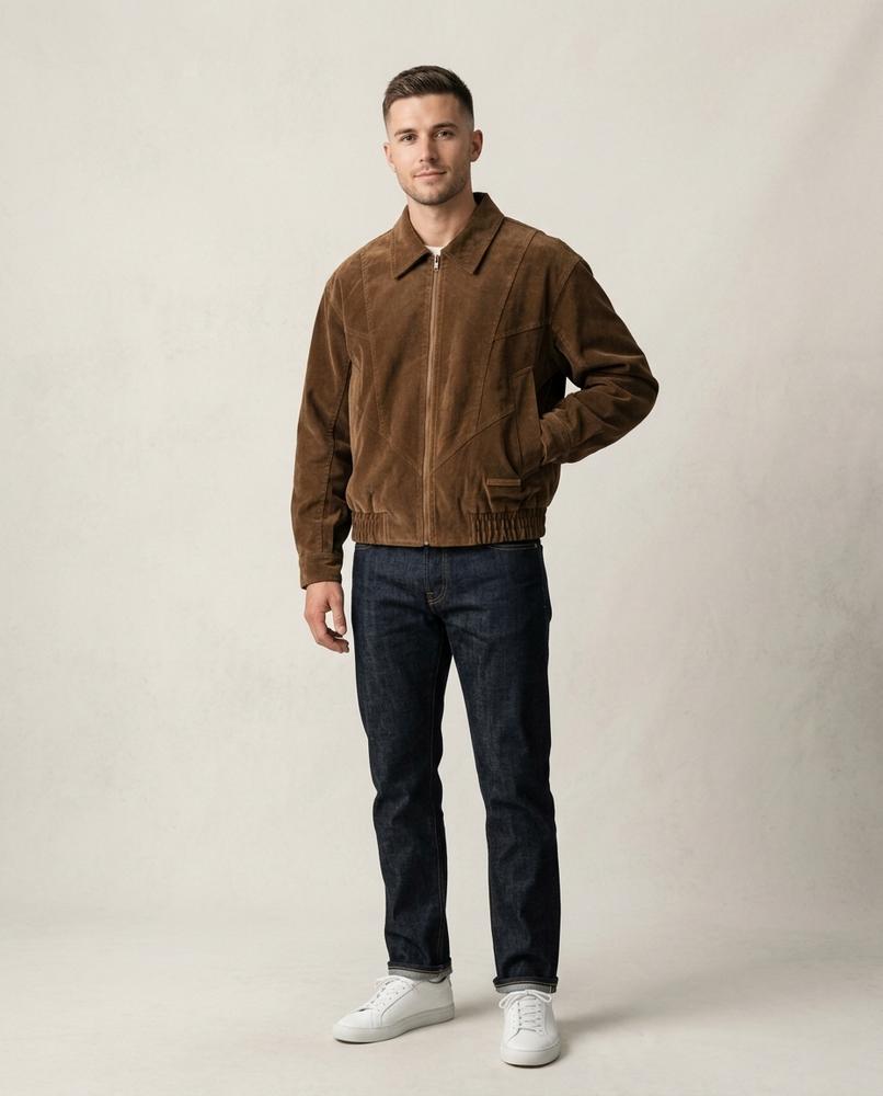 Lands Mode - Dorun | Reißverschluss Cord Jacke Unisex