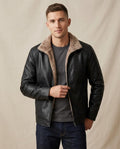 Lands Mode - Sufar | Gefütterte Kunstleder Jacke Herren