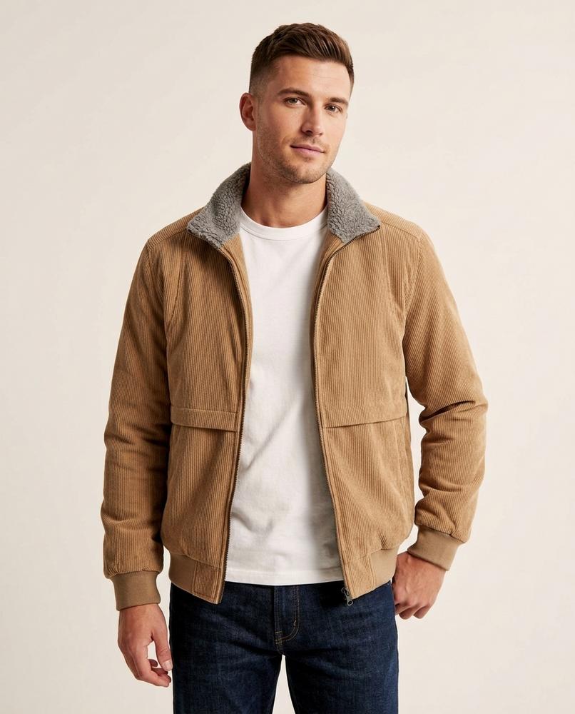 Lands Mode - Melos | Gefüttert Cord Jacke Herren