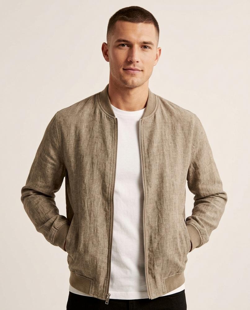Lands Mode - Zimim | Strukturiert Kragenlos Jacke Herren