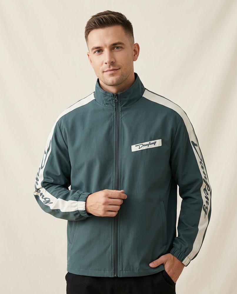 Lands Mode - Nituk | Gestreift Reißverschluss Jacke Unisex
