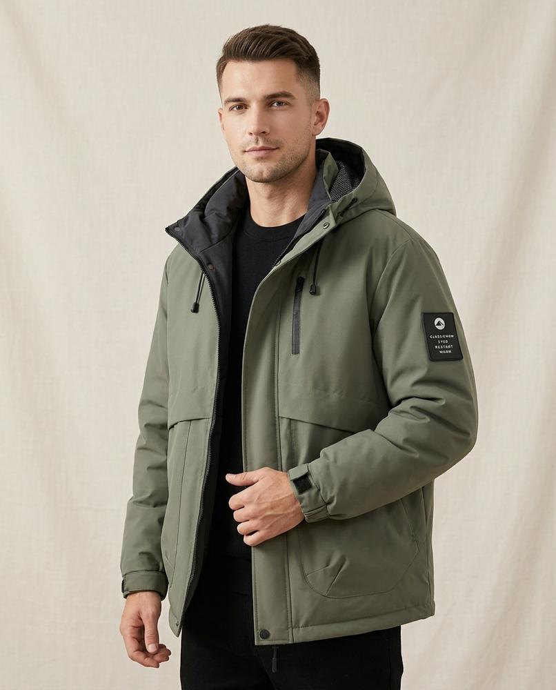 Lands Mode - Yokas | Gefüttert Hochschließend Jacke Herren