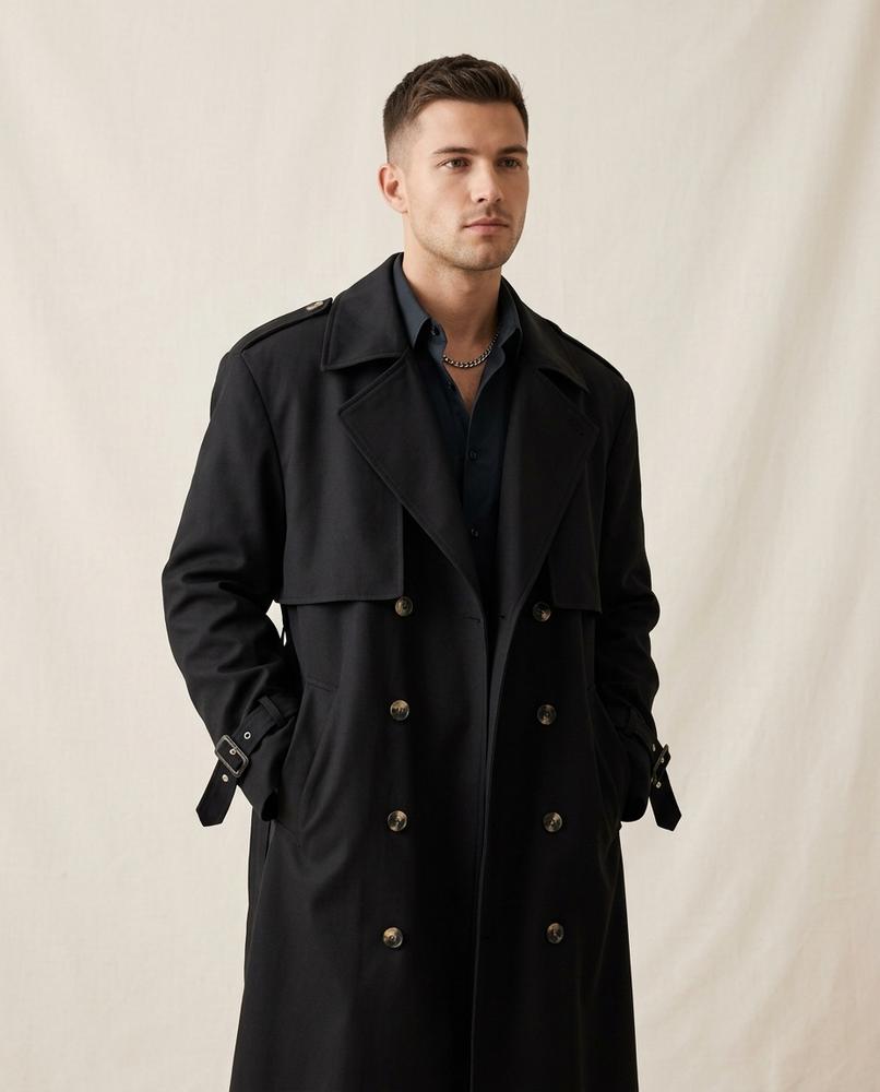 Lands Mode - Zigak | Doppelreihiger Oversize Mantel Unisex