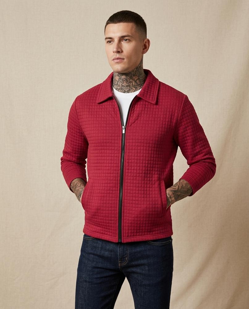 Lands Mode - Nupak | Strukturiert Langärmlig Jacke Herren