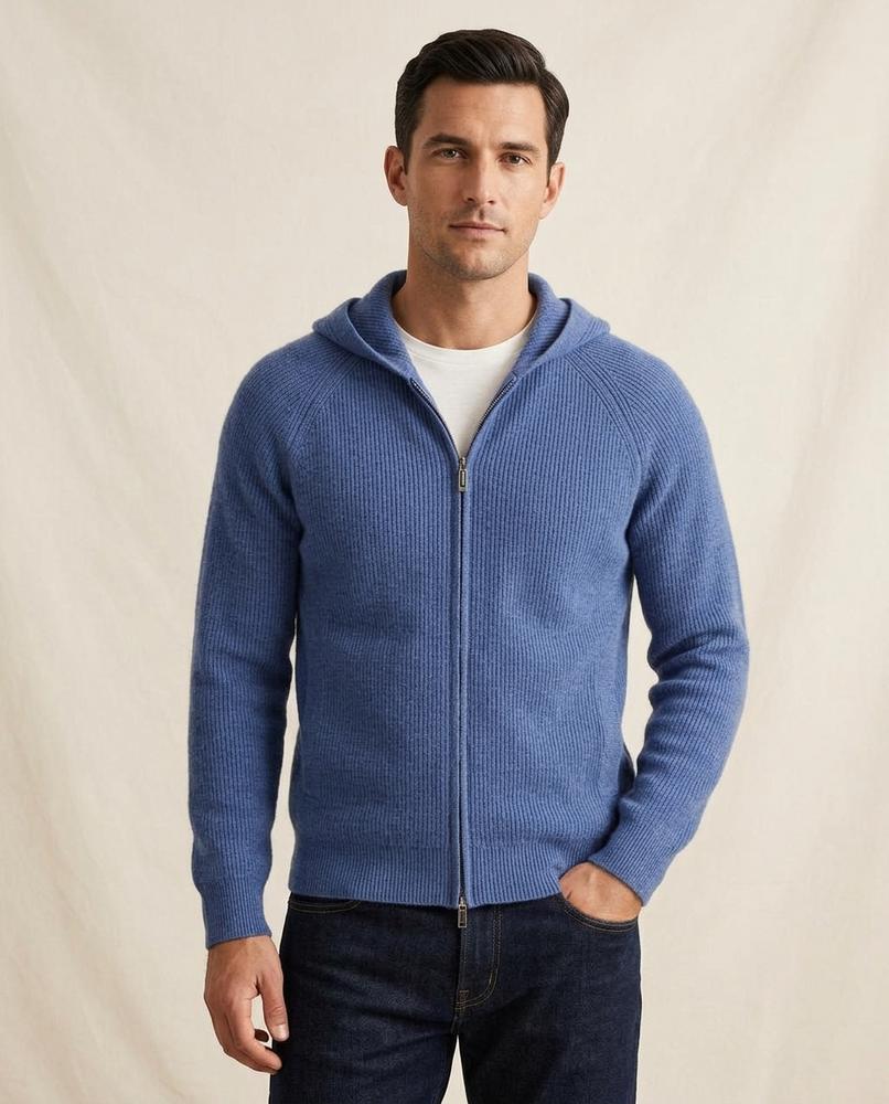 Lands Mode - Muvet | Gerippt Gestrickt Hoodie Unisex