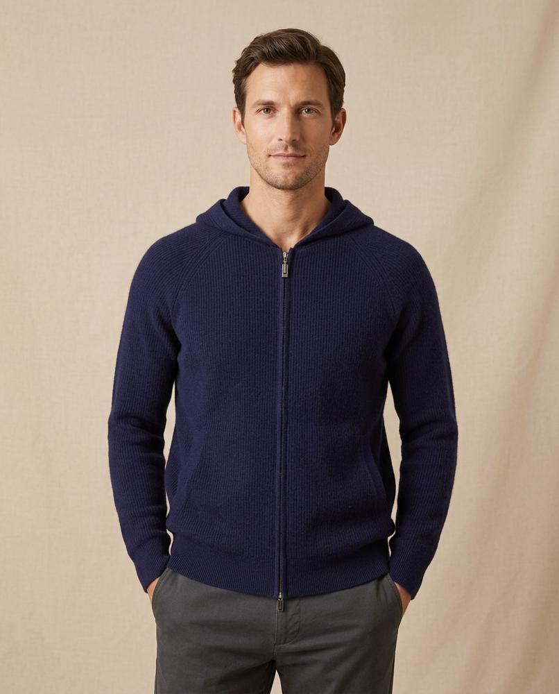 Lands Mode - Muvet | Gerippt Gestrickt Hoodie Unisex