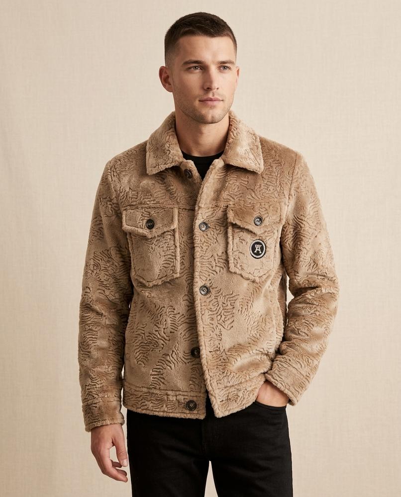 Lands Mode - Yawod | Strukturiert Gefüttert Jacke Herren