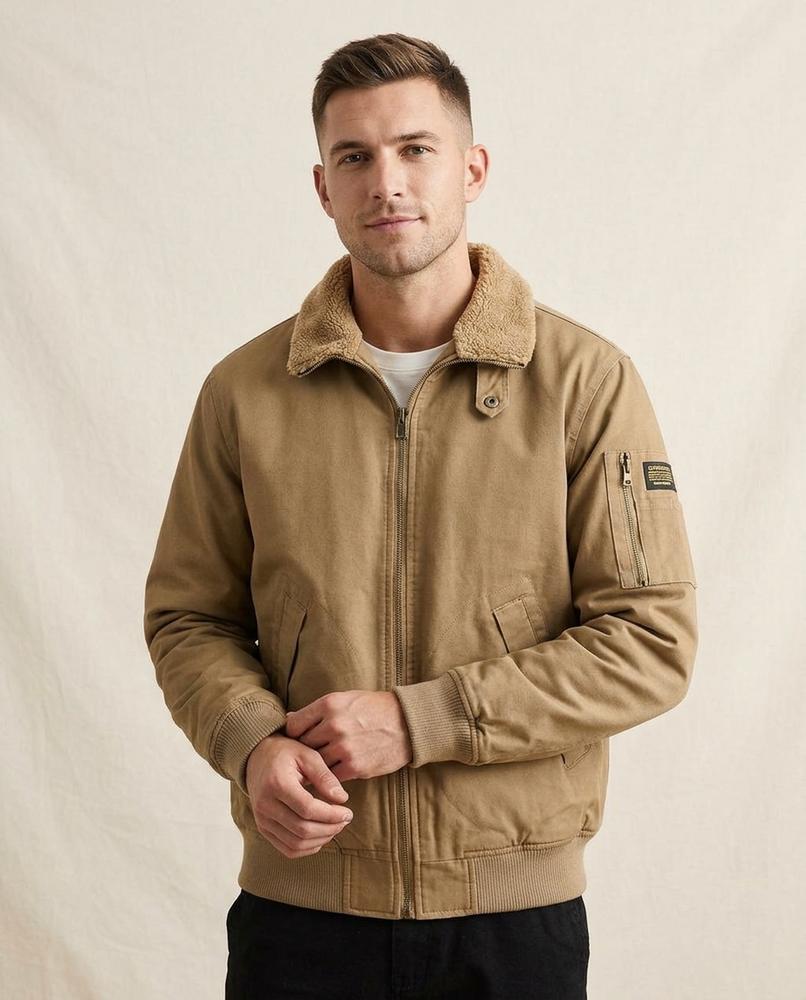 Lands Mode - Magar | Gefütterte Bomber Jacke Herren