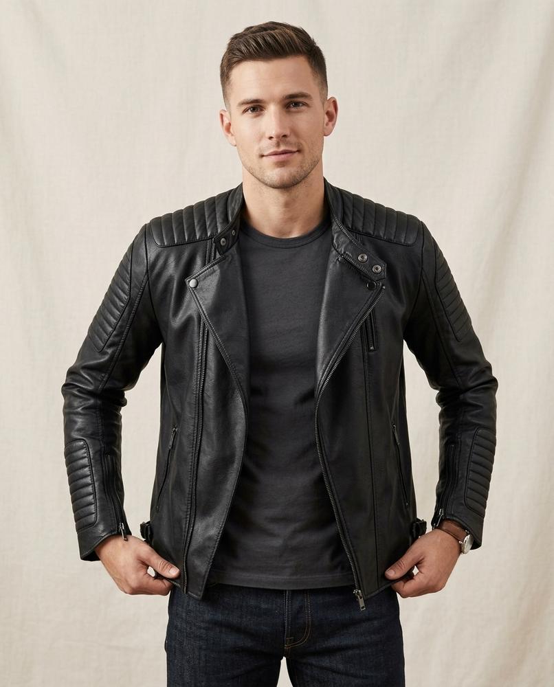 Lands Mode - Vopul | Gesteppte Asymmetrische Jacke Herren