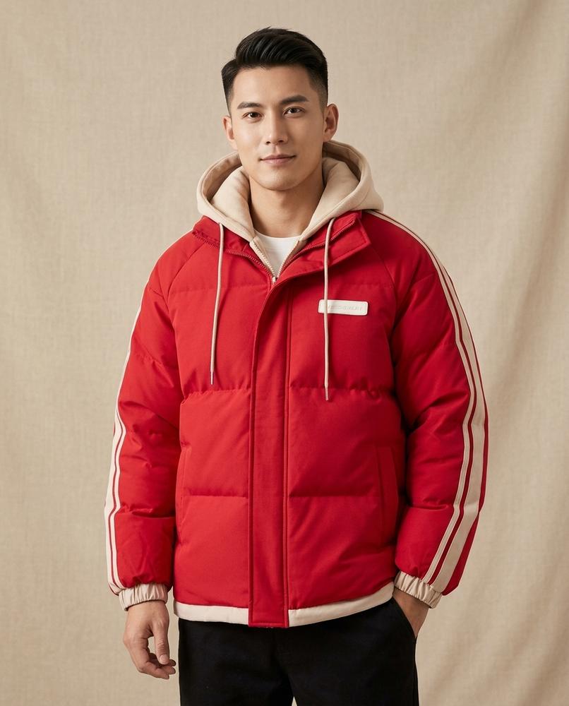 Lands Mode - Nehas | Wattiert Gestreift Jacke Herren
