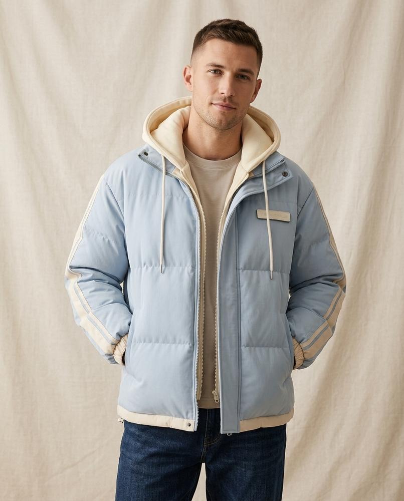 Lands Mode - Nehas | Wattiert Gestreift Jacke Herren