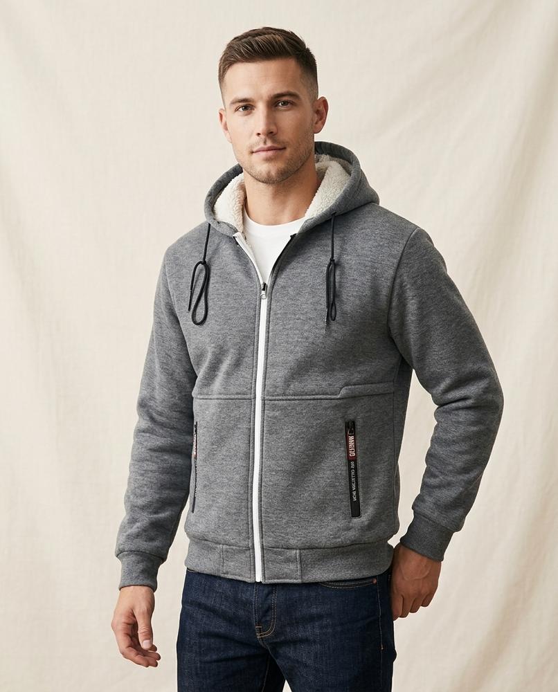 Lands Mode - Daror | Gefütterte Sweat Jacke Herren