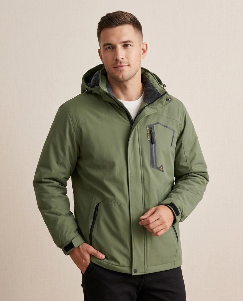 Lands Mode - Tubol | Gefüttert Gemustert Jacke Herren
