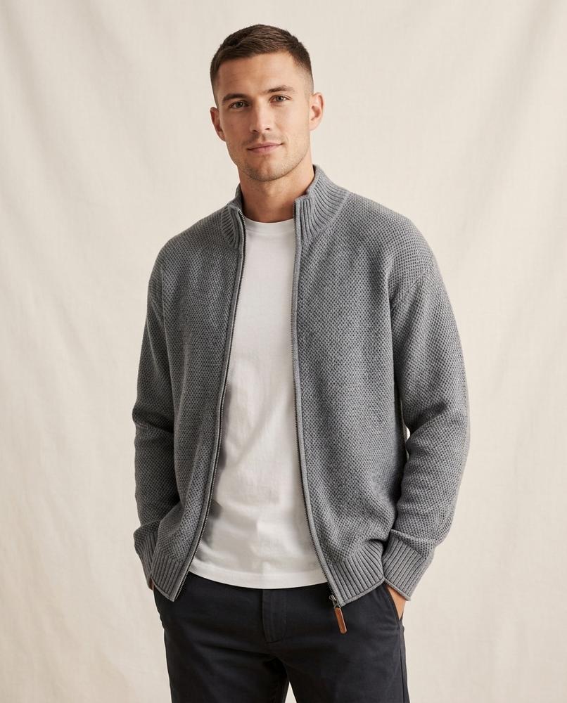 Lands Mode - Divam | Strukturiert Gestrickt Strickjacke Herren