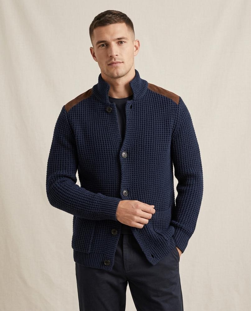Lands Mode - Kidin | Strukturierter Langärmliger Cardigan Herren
