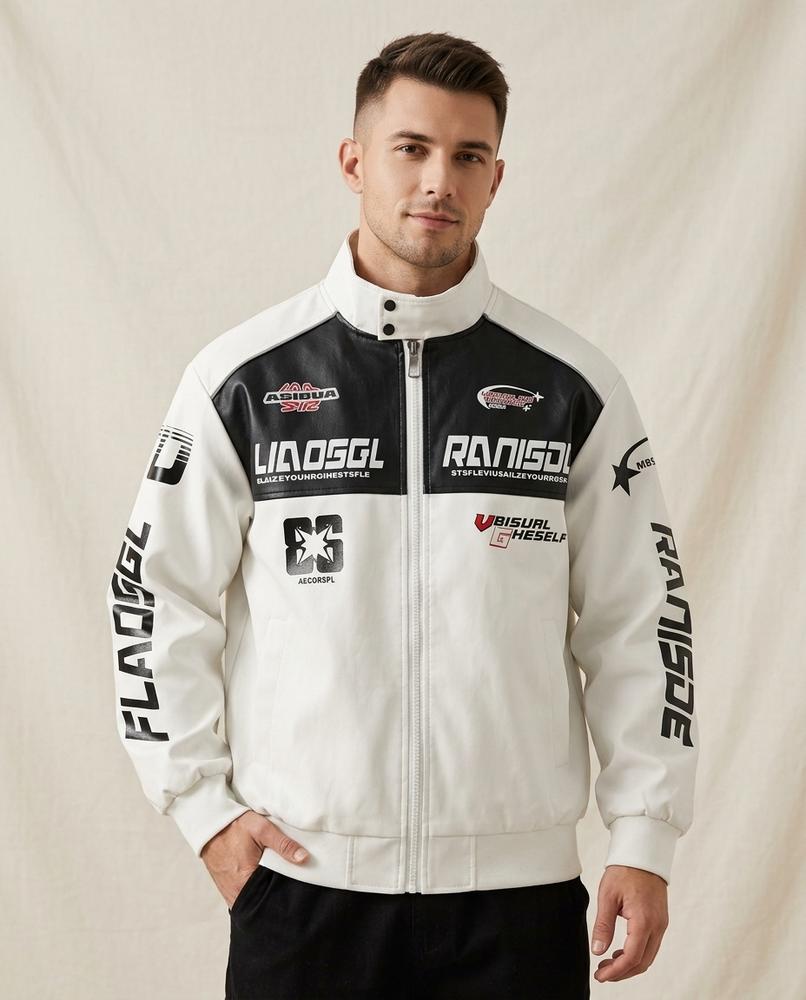 Lands Mode - Cimil | Bedruckte Kunstleder Jacke Unisex