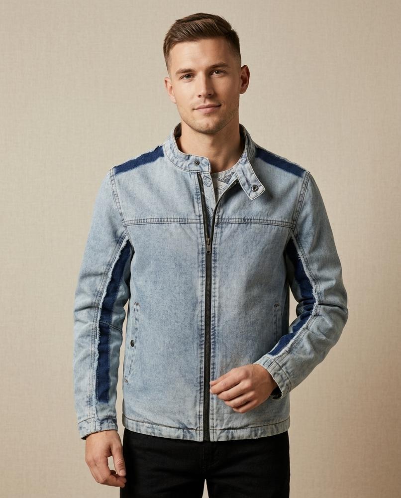 Lands Mode - Yofim | Verwaschene Gestreifte Jacke Herren