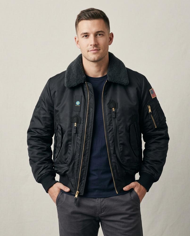 Lands Mode - Vawos | Gefüttert Fellbesetzt Jacke Herren