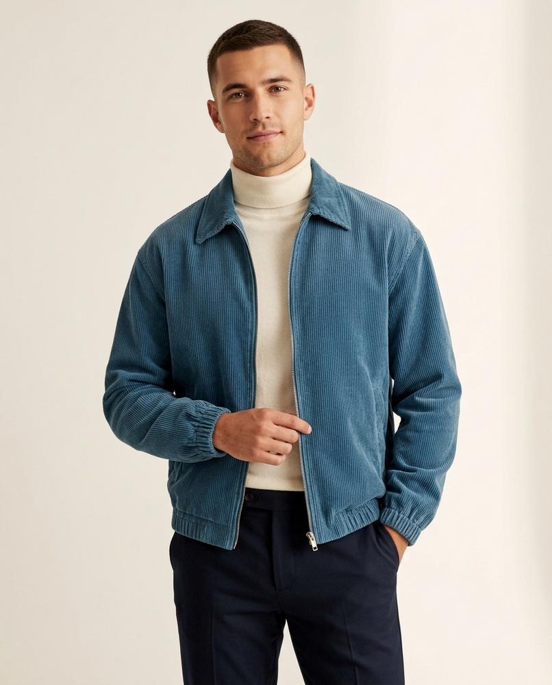 Lands Mode - Valol | Cord Reißverschluss Jacke Herren