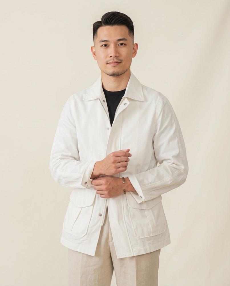 Lands Mode - Sopad | Tailliert Reißverschluss Jacke Herren