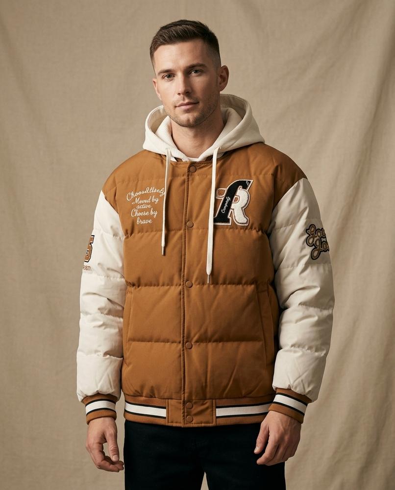 Lands Mode - Euzud | Gefütterte Bestickte Jacke Unisex