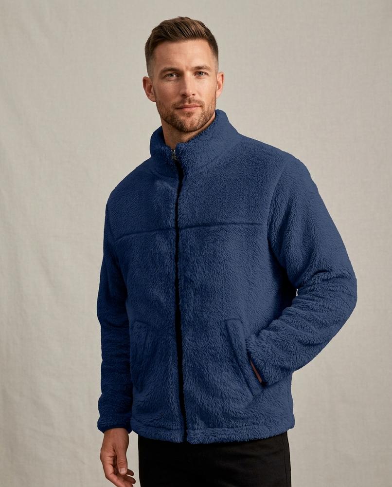 Lands Mode - Vizev | Flauschig Hochgeschlossen Jacke Herren