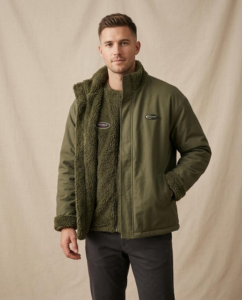 Lands Mode - Togal | Hochgeschlossen Plüschig Jacke Unisex