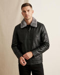 Lands Mode - Cuhev | Gefütterte Leder Jacke Herren