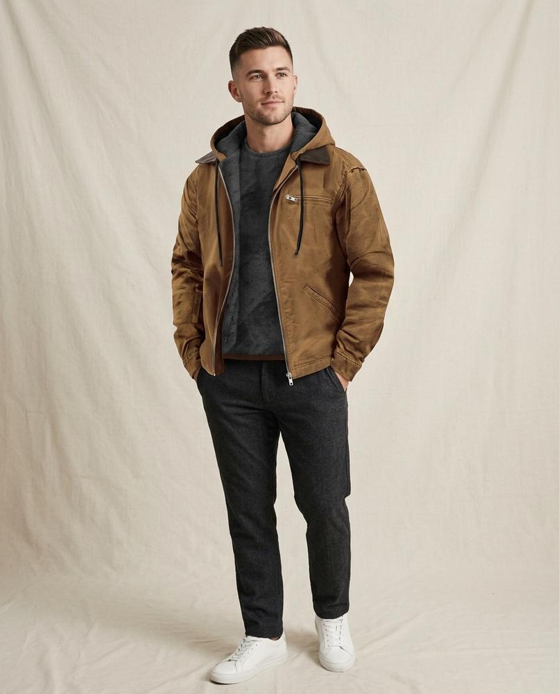 Lands Mode - Eukar | Gefüttert Robust Jacke Herren