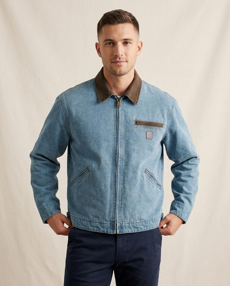 Lands Mode - Eogan | Gefütterte Canvas Jacke Herren