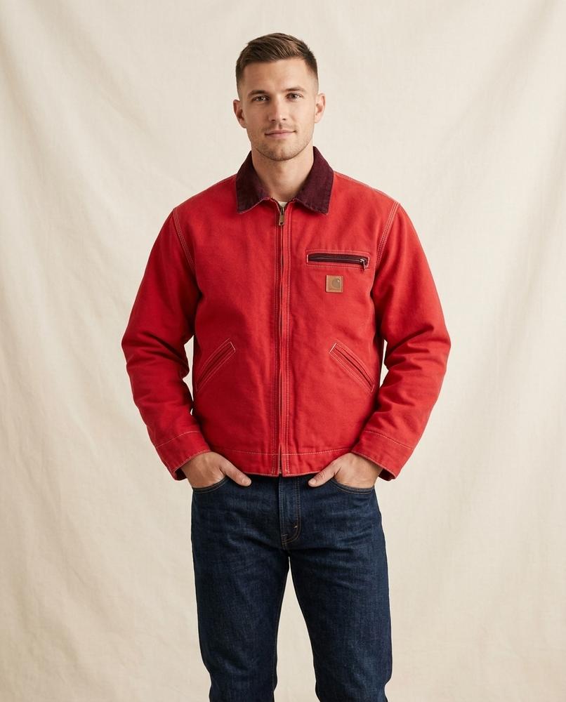 Lands Mode - Eogan | Gefütterte Canvas Jacke Herren